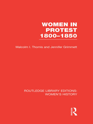 cover image of Women in Protest 1800-1850